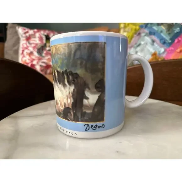 Copco White Blue Edgar Degas Ballet At The Paris Opera Mug - Picture 2 of 7